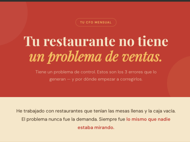 errores financieros restaurantes